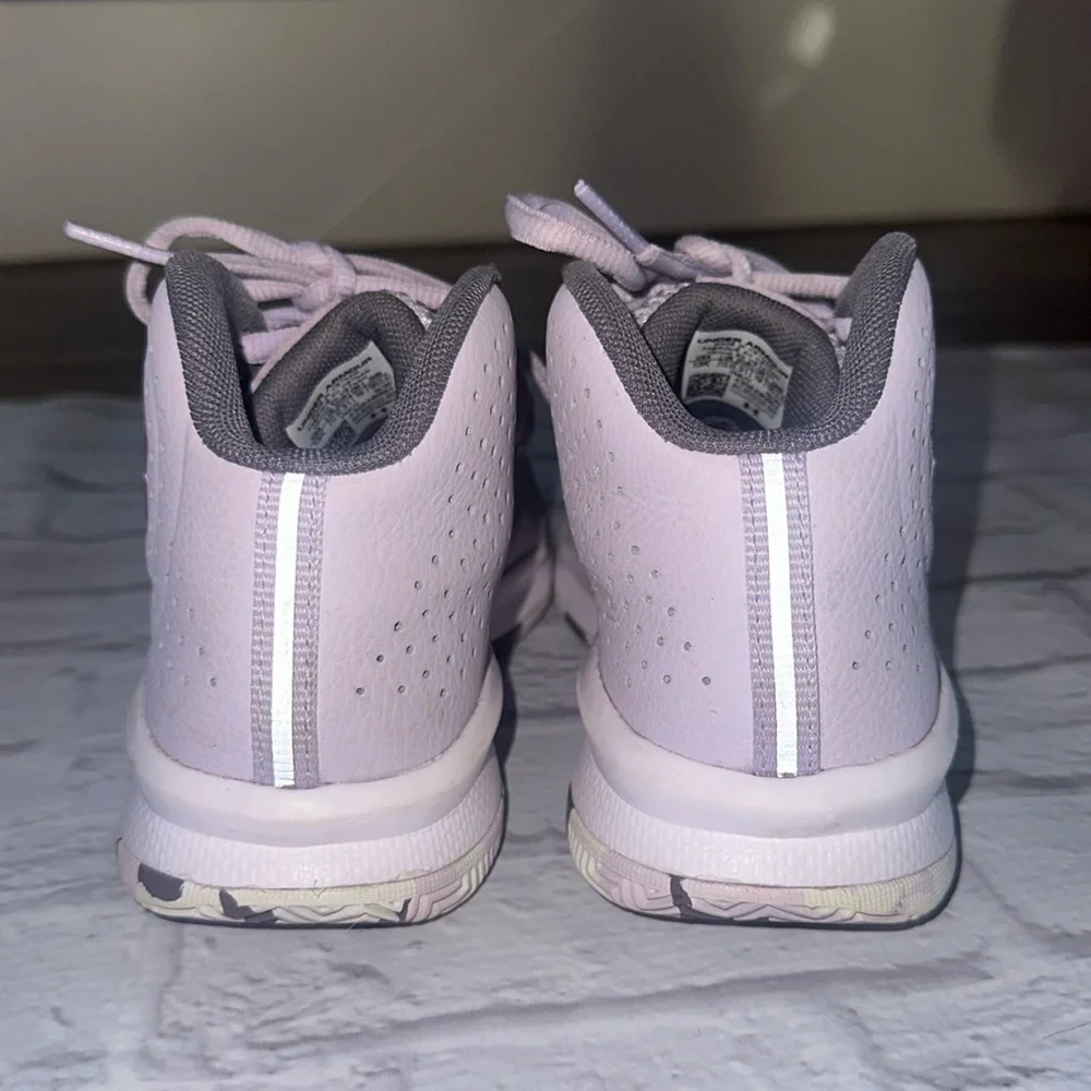 Under Armour Girls Lavender Gray Athletic Sneakers